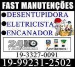 Fast Manutenções 19-3327-0091 Desentupidora Eletricista Encanador no Bosque em Campinas.