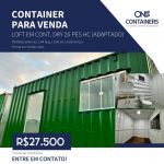 Loft em container entrega em 30 dias