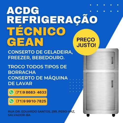 Acdg refrigeração Conserto de geladeira em Salvador  724722