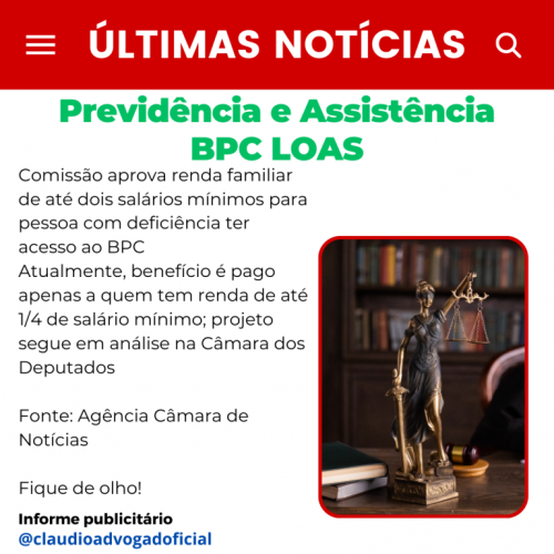 Advogado Previdenciário Bpc Loas 734116