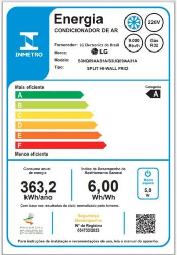 Ar Condicionado Hi Wall Lg Dual Inverter Voice 9.000 Btus Frio 220v R-32 741032