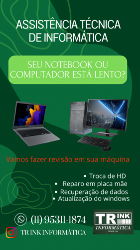 Assistência Técnica de Informática Manutenção de Notebooks 718899