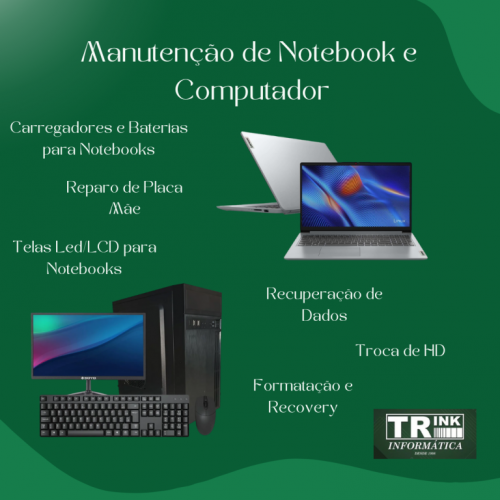 Assistência Técnica de Informática Manutenção de Notebooks 718900