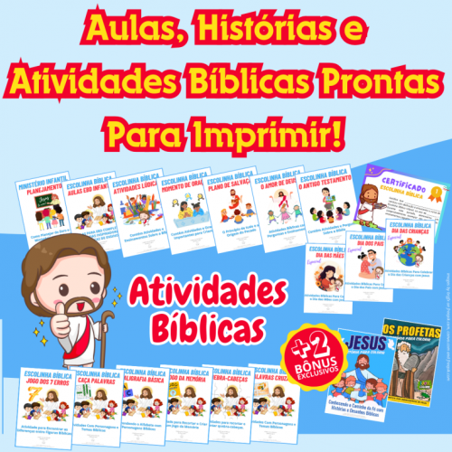 Atividades Bíblicas em Pdf Prontas Para Imprimir - Escolinha Bíblica 733803