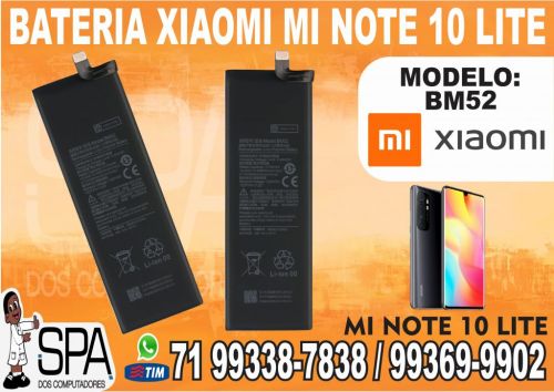 Bateria Bm52 para Xiaomi Mi Note 10 Lite em Salvador Ba 725642