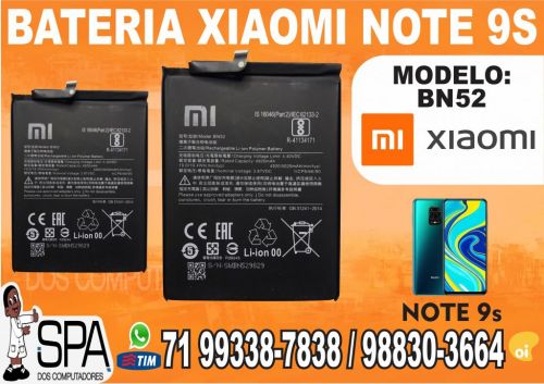 Bateria Bn52 para Redmi Note 9s em Salvador Ba 725645