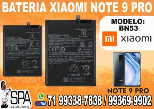 Bateria Bn53 para Xiaomi Note 9 Pro em Salvador Ba 725646