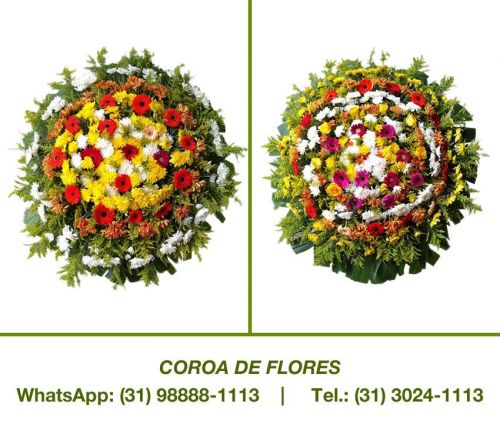 Belo Horizonte Mg Coroa de Flores para sepultamento coroas fúnebres condolências velório funeral  pêsames   717150