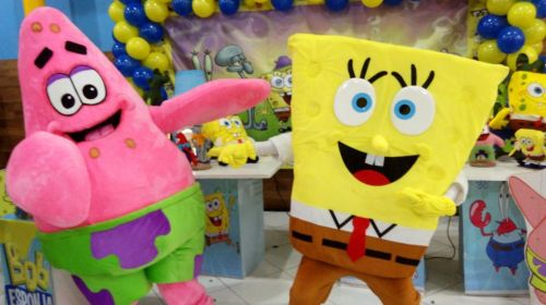 Bob Esponja e Patrick Cover Personagens Vivos Animação Festas Infantil 383280