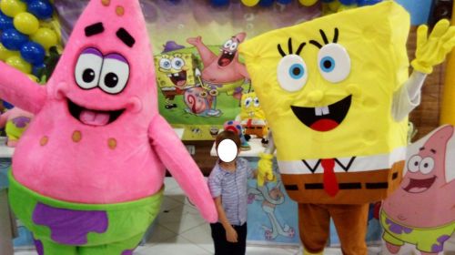 Bob Esponja e Patrick Cover Personagens Vivos Animação Festas Infantil 383291