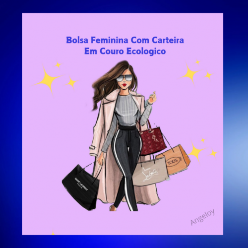 Bolsa feminina com carteira 714592