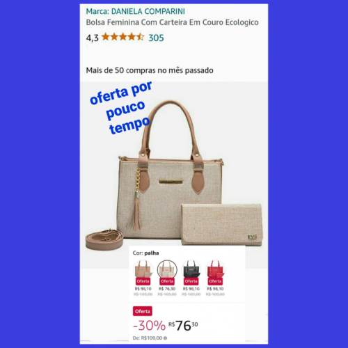 Bolsa feminina com carteira 714593