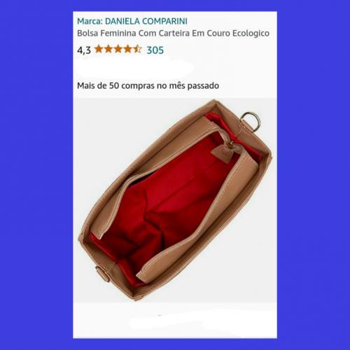 Bolsa feminina com carteira 714596