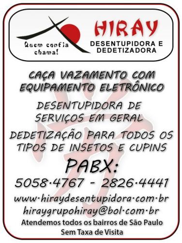 Caça Vazamento Hiray 2826-44-41 Ipiranga  694864