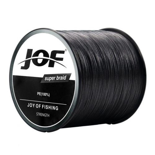 Linha de Pesca Multi-Filamento X4 Jof 300 metros 0,50mm 80Lbs 4 Fios 36Kg Preta 715035