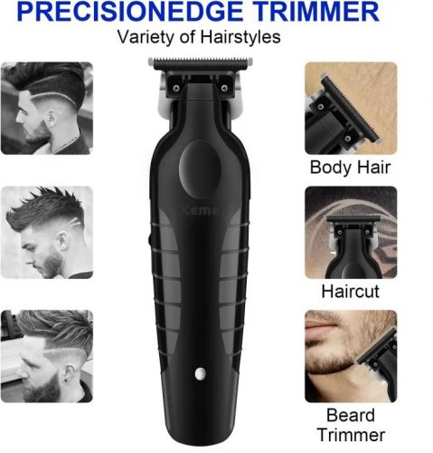 Máquina De Cortar Cabelo Barba Kemei Professional Recarregável Km2299 110v 220v 727458