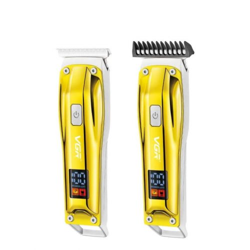 Máquina De Cortar Cabelo Barba VGR Professional Recarregável V-956 110v 220v Dourada 727525