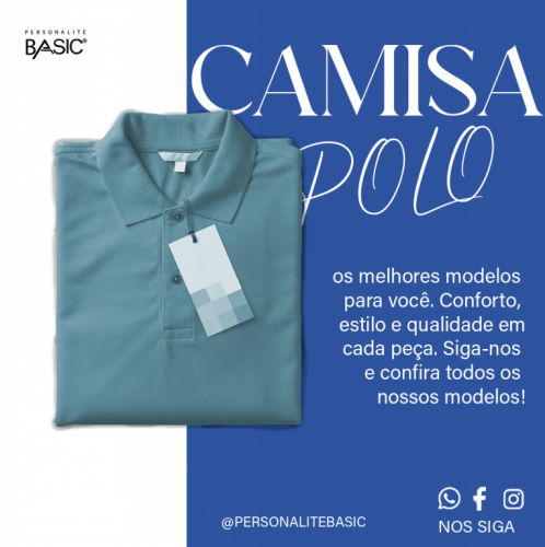 Camiseta polo personalite uniformes e basic 725410