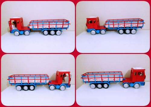 Carreta De Brinquedo Trucada Em Madeira 723614