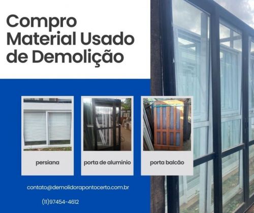 Compra de material de demolição em Butantã 715934