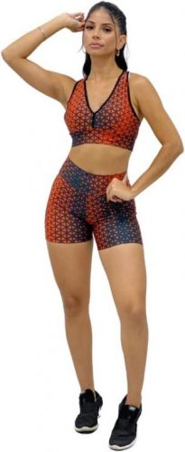 Conjunto 3 Pçs Roupa Academia Calça Shorts Top Nadador 727966