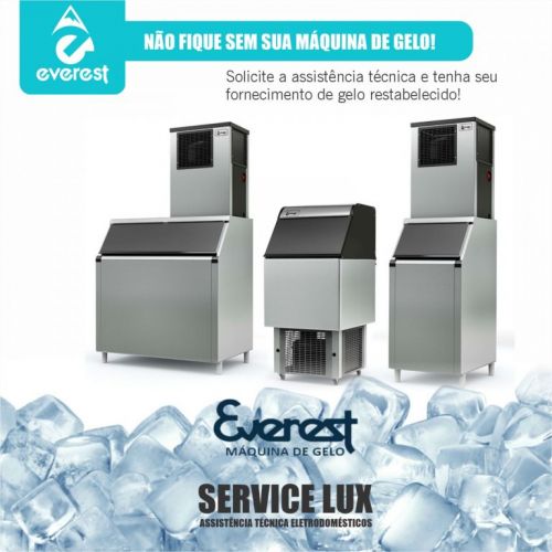 Conserto de máquinas de gelo Everest e refrigeradores com a Servicelux 732277