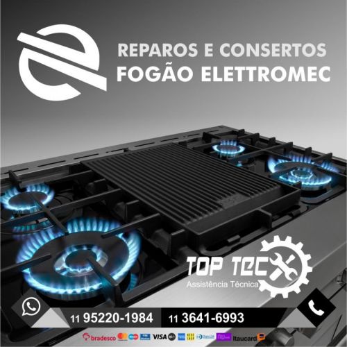 Consertos para fogões forno cooktop da Elettromec 705612