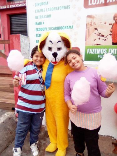 palhaço locutor e mascote do cachorro para inauguração  pet shop no Butantã   719371