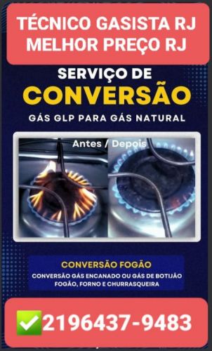 Conversão de Fogão Araçatiba Rj ☎️988189979 ♨️gás Encanado e Botijão Glp s  730483