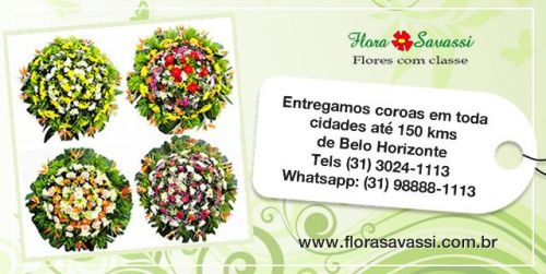 Coroa de flores Pedro Leopoldo Mg floricultura entrega coroas velório cemetério Pedro Leopoldo 726510