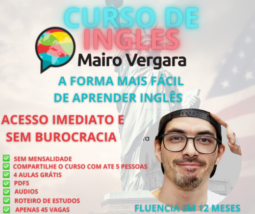 Curso de Ingles mairo vergara 5.0 com acesso vitalicio e materiais de apoio como pdf audis traduções. 739390