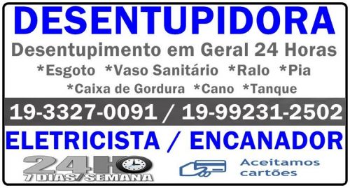 Desentupidora 19-33270091 no Ouro Verde em Campinas Desentupidor no Ouro Verde Campinas 611119