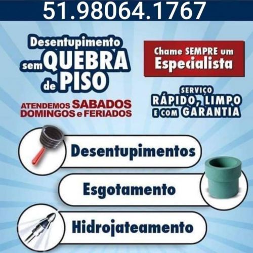 Desentupidora 24 Horas - Sucção de Fossas Sépticas - Encanador Gravataí e Regiões Metropolitanas 51.98064-1767 Whatsapp  695165