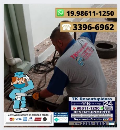 Desentupidora Campinas Mansões Santo Antônio Campinas 19 98611-1250  669982