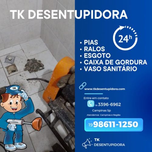 Desentupidora de Caixa de Gordura Na Vila Pompeia  Campinas 19 98611-1250  720586