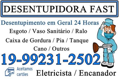 Desentupidora de Cano no Ponte Preta em Campinas 19-992312502 Desentupidor em Campinas  635730