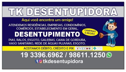 Desentupidora de Rede de Águas Pluvial em Campinas 19 98611-1250  695351