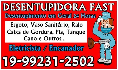 Desentupidora e Encanador no Vila Proost de Souza em Campinas 19-992312502 Desentupimento e Hidráulica 621804