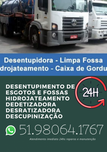 Desentupidora em igara Canoas limpa Fossa igara em Canoas  596317