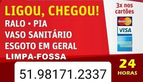 Desentupidora em Sarandi Encanador em Sarandi Porto Alegre  591999