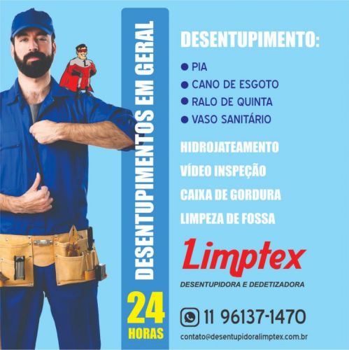 Desentupidora Limptex em São Paulo 721715