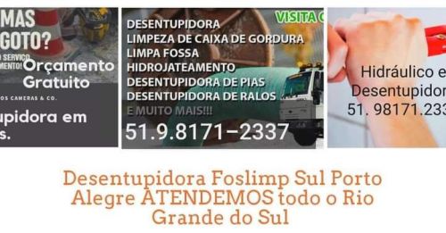 Desentupidora zona norte de Porto Alegre 24horas 581192