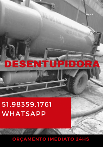 Desobstrução de Tubulações Limpeza de Fossa Séptica 51.98359.1761 Whatsapp  630858