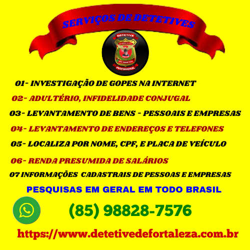 Detetive De Fortaleza 85 98828-7576 729795