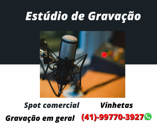 Estúdio de gravação vinhetas e chamadas para comércios e eventos 709439