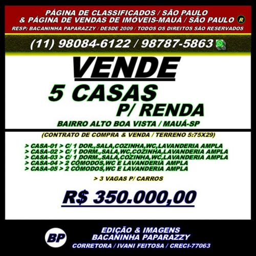 Imóveis Residênciais - Mauá-sp 723255