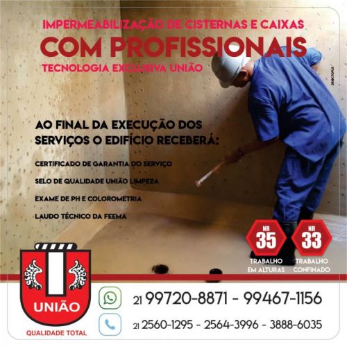 Impermeabilização de caixas de água e cisterna 580396