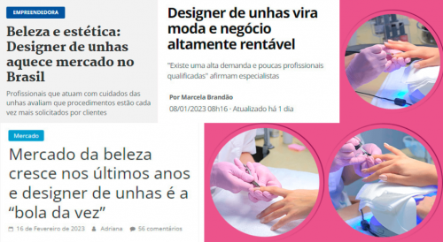 Impulsione sua Carreira com a Escola Designer de Unhas 7 dias de garantia 736049