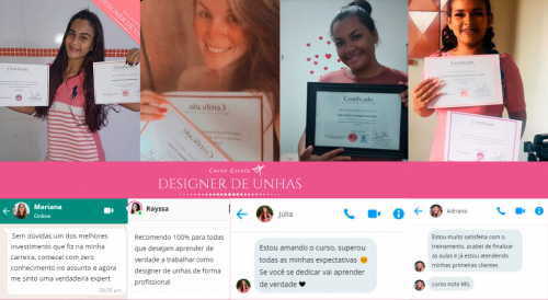 Impulsione sua Carreira com a Escola Designer de Unhas 7 dias de garantia 736050