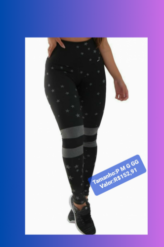 Kit com 3 calças Leggings  712798